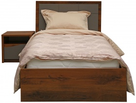 Кровать одинарная «Монако» П528.11 дуб саттер + серый мокко