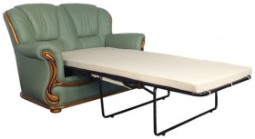 Двухместный кожаный диван-кровать Изабель-2