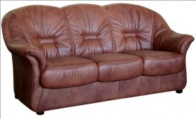 Трехместный  диван-кровать Омега (натуральная кожа)