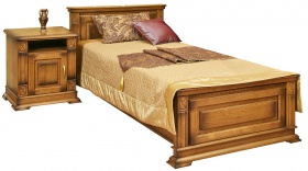 Кровать одинарная 9 П 434.05м от набора мебели для спальни "Верди Люкс"