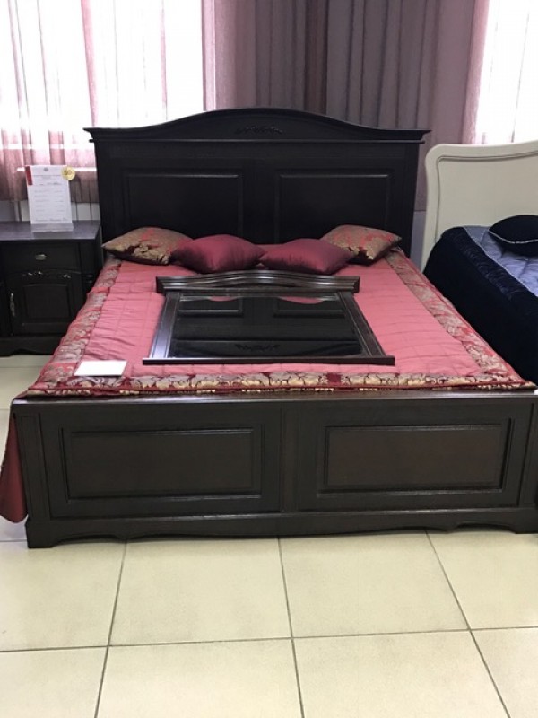 Кровать двуспальная "Паола" БМ-2167 горячий шоколад