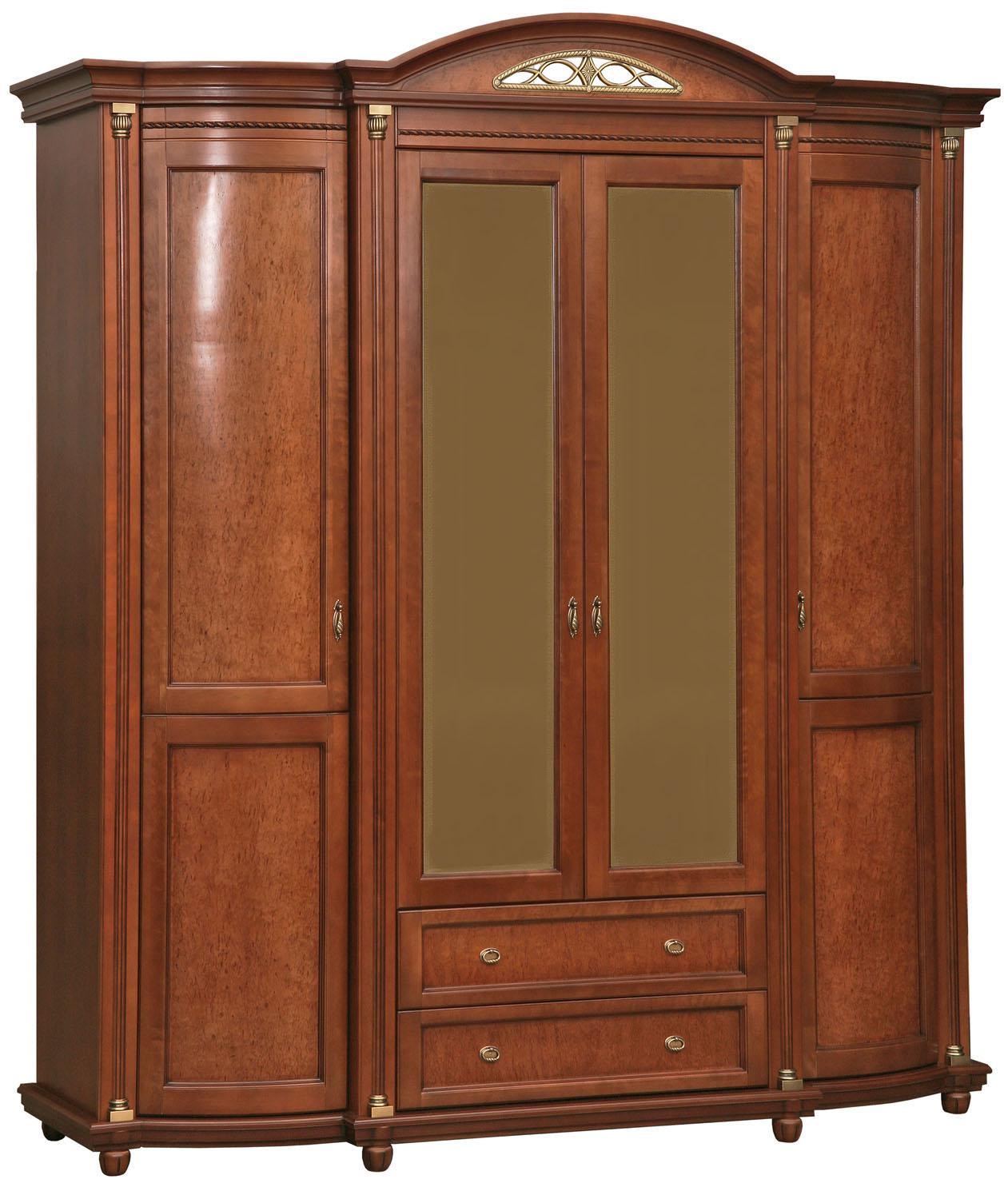 Шкаф для одежды 4д Валенсия Классик П3.0589.1.11 (П254.11)