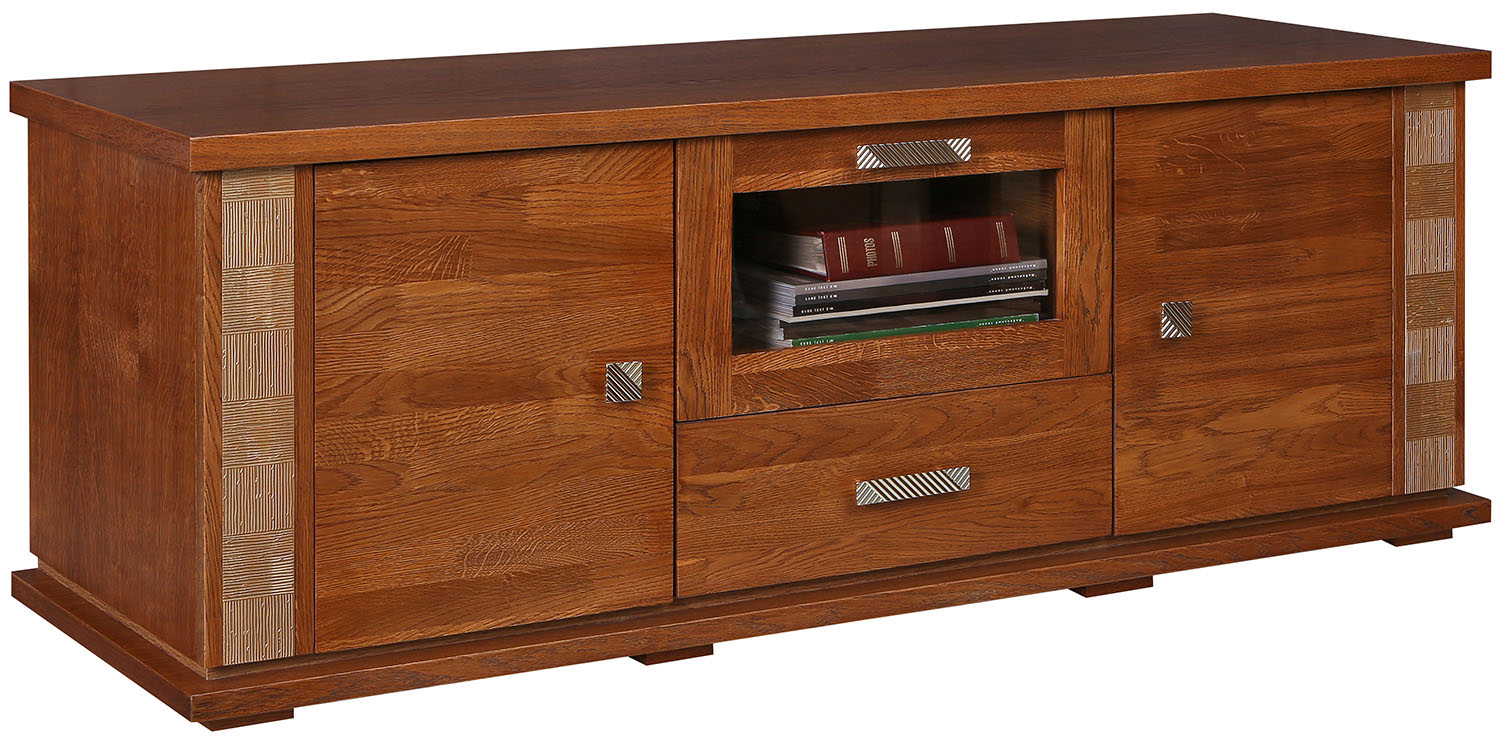 Тумба ТВ «Тунис» П6.343.0.14 (П343.14Ш) медовый с золочением