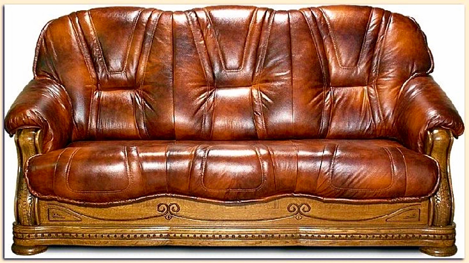 кожаный или кожаный диван