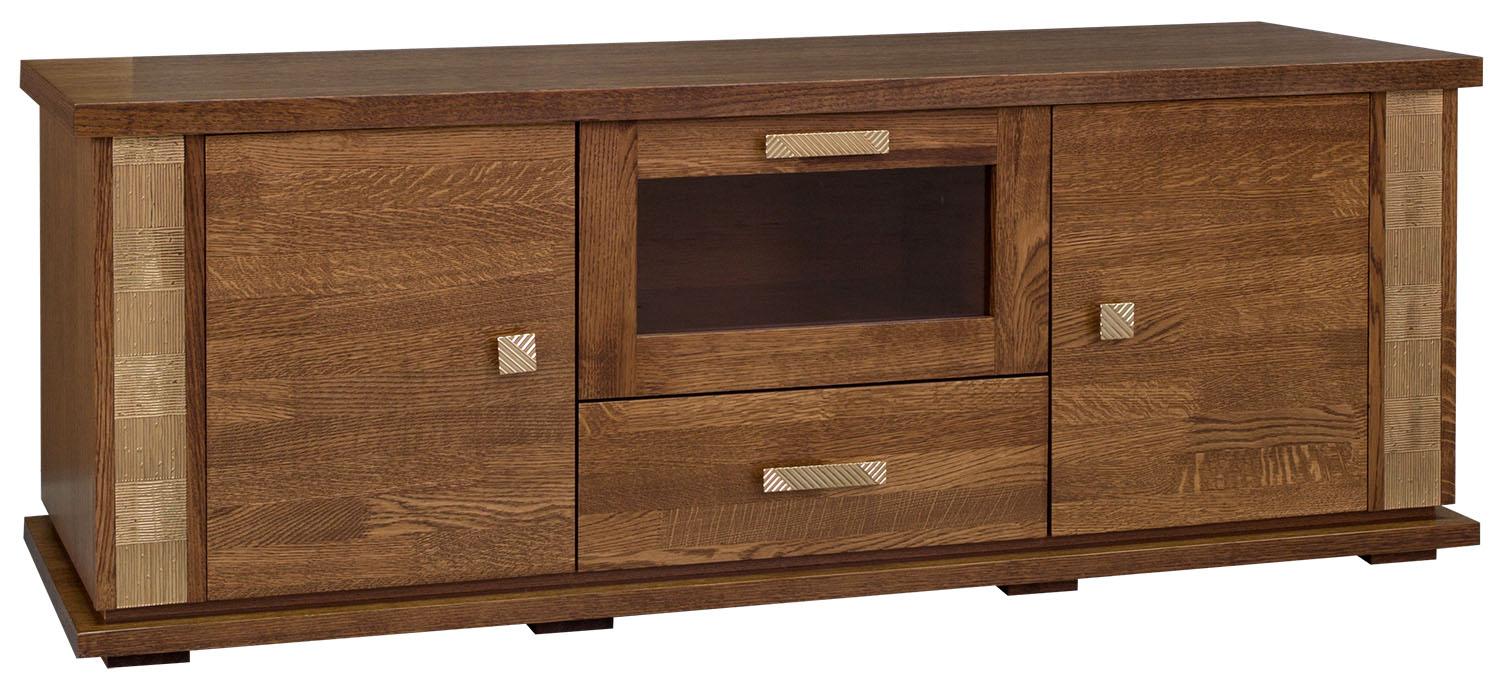 Тумба ТВ «Тунис» П6.343.0.14 (П343.14Ш) черешня с золочением