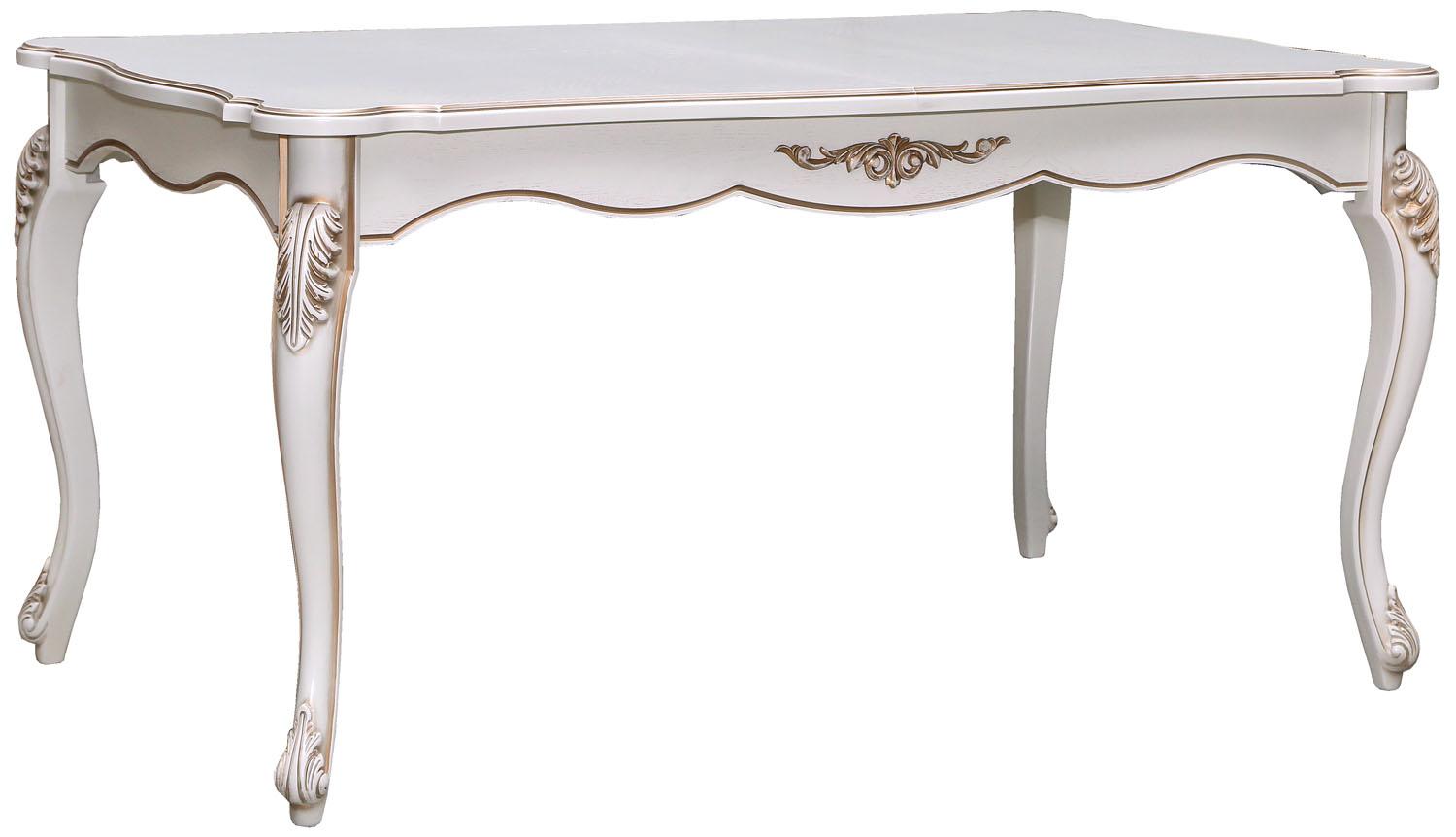 Стол обеденный «Алези» П1.350.4.08 (П353.08) слоновая кость с золочением