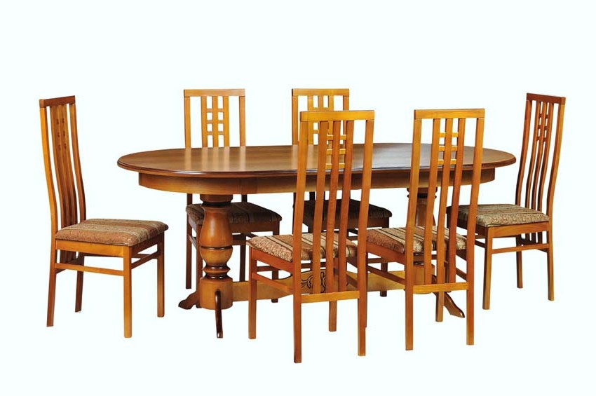 Стол обеденный "Викинг 4М" медовый дуб