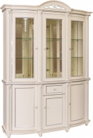 Шкаф комбинированный 3д «Валенсия Классик» П3.0589.0.03 (П244.11) античная темпера с серебром
