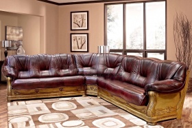 Угловой диван-кровать Милан-1 3Р-3 (натуральная кожа)
