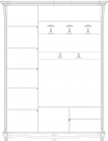 Шкаф комбинированный «Алези 1» П540.01з