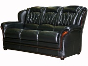 Трехместный  диван-кровать Бакарди (натуральная кожа)