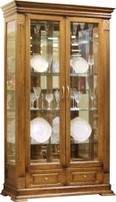 Шкаф с витриной "Верди-Люкс 2з" (дуб)
