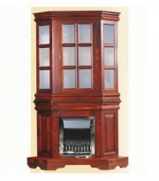 Шкаф с витриной-каминный портал "Луи Филипп" МО 28.05