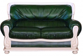 Двухместный кожаный диван-кровать Оксфорд