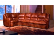 Угловой диван-кровать Стиль (натуральная кожа)