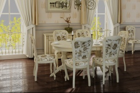 Стол обеденный "Верди 2РД" слоновая кость.В НАЛИЧИИ. Стол обеденный "Верди 2РД" слоновая кость.В НАЛИЧИИ.