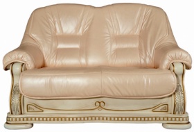 Двухместный диван "Консул 2020/2020(-С)" (натуральная кожа)