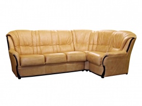 Угловой диван-кровать Атланта (натуральная кожа)