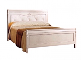 Кровать двуспальная "Лика" белая эмаль.В НАЛИЧИИ.