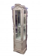 Шкаф с витриной "Рубин" 25 эмаль золотая