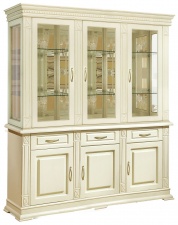 Шкаф комбинированный "Верди-Люкс 3з" (слоновая кость) Шкаф комбинированный "Верди-Люкс 3з" (слоновая кость)