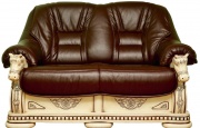 Двухместный  диван-кровать Фаворит (натуральная кожа)