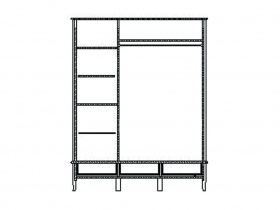 Шкаф "Лаура" ММ 267-01/03 Шкаф "Лаура" ММ 267-01/03