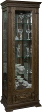 Шкаф-витрина «Верди Классик» П1.0487.0.11 (П487.11з) табак