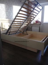 Кровать двуспальная "Лика" без изножья с ящиком для белья