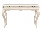 Туалетный столик "Оскар" без зеркала белая эмаль с темной патиной