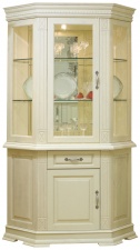 Шкаф комбинированный "Верди-Люкс 1уз"  (слоновая кость)