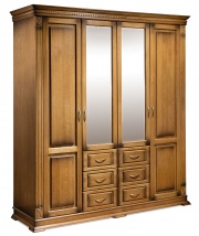 Шкаф четырехдверный "Верди-Люкс" дуб.В НАЛИЧИИ. Шкаф четырехдверный "Верди-Люкс" дуб.В НАЛИЧИИ.