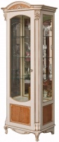 Шкаф с витриной "Альба 8" П 485.08 слоновая кость с золочением