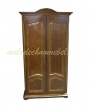 Шкаф двухдверный "Давиль" 1240 медовый дуб с золотой патиной