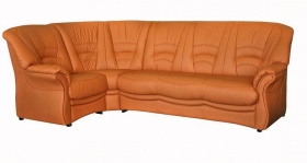 Угловой диван-кровать Биарриц (натуральная кожа)