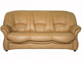Трехместный  диван-кровать Биарриц (натуральная кожа)
