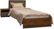 Кровать одинарная «Монако» П528.11 дуб саттер + серый мокко