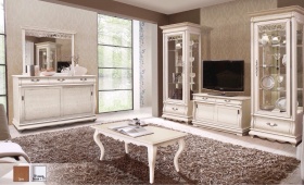 Тумба "Оскар 07" белая эмаль с патиной.В НАЛИЧИИ.