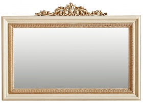 Зеркало "Альба 18К" П 485.18К слоновая кость с золочением