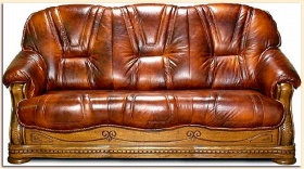 Трехместный  диван Милан-2 (натуральная кожа)