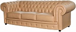 Трехместный  диван Честерфилд (натуральная кожа)