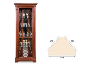 Шкаф угловой с витриной "Престиж" ГМ-5915Е Шкаф угловой с витриной "Престиж" ГМ-5915Е