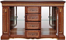 Тумба "Милана 14с" П265.14с черешня с золочением