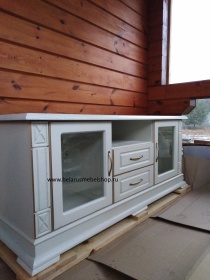 Тумба "Верди-Люкс ТВ2" слоновая кость с золочением Тумба "Верди-Люкс ТВ2" слоновая кость с золочением