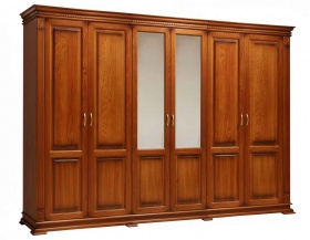 Шкаф шестидверный "Верди-Люкс" черешня