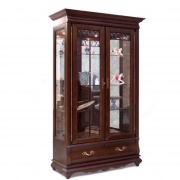 Шкаф с витриной двухдверный "Оскар" орех Шкаф с витриной двухдверный "Оскар" орех
