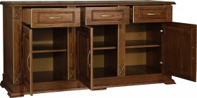 Тумба "Верди Люкс 3" черешня с золочением Тумба "Верди Люкс 3" черешня с золочением