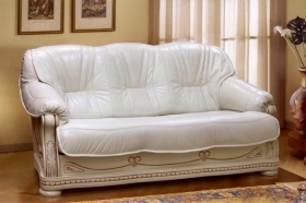 Трехместный  диван-кровать Милан-2 (натуральная кожа)