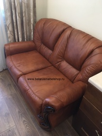 Двухместный диван  Изабель-2 (Натуральная кожа)