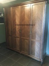 Шкаф четырехдверный "Алези" без зеркал (табак)